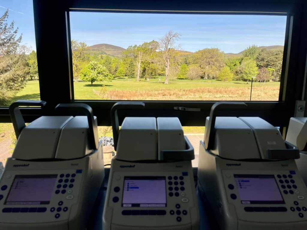 The view from a window in one of Ingenza‘s new labs